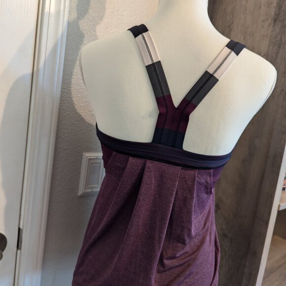#142 🍋Lululemon Restless Tank Sz 6-Sm Heathered Plum - Picture 13 of 16